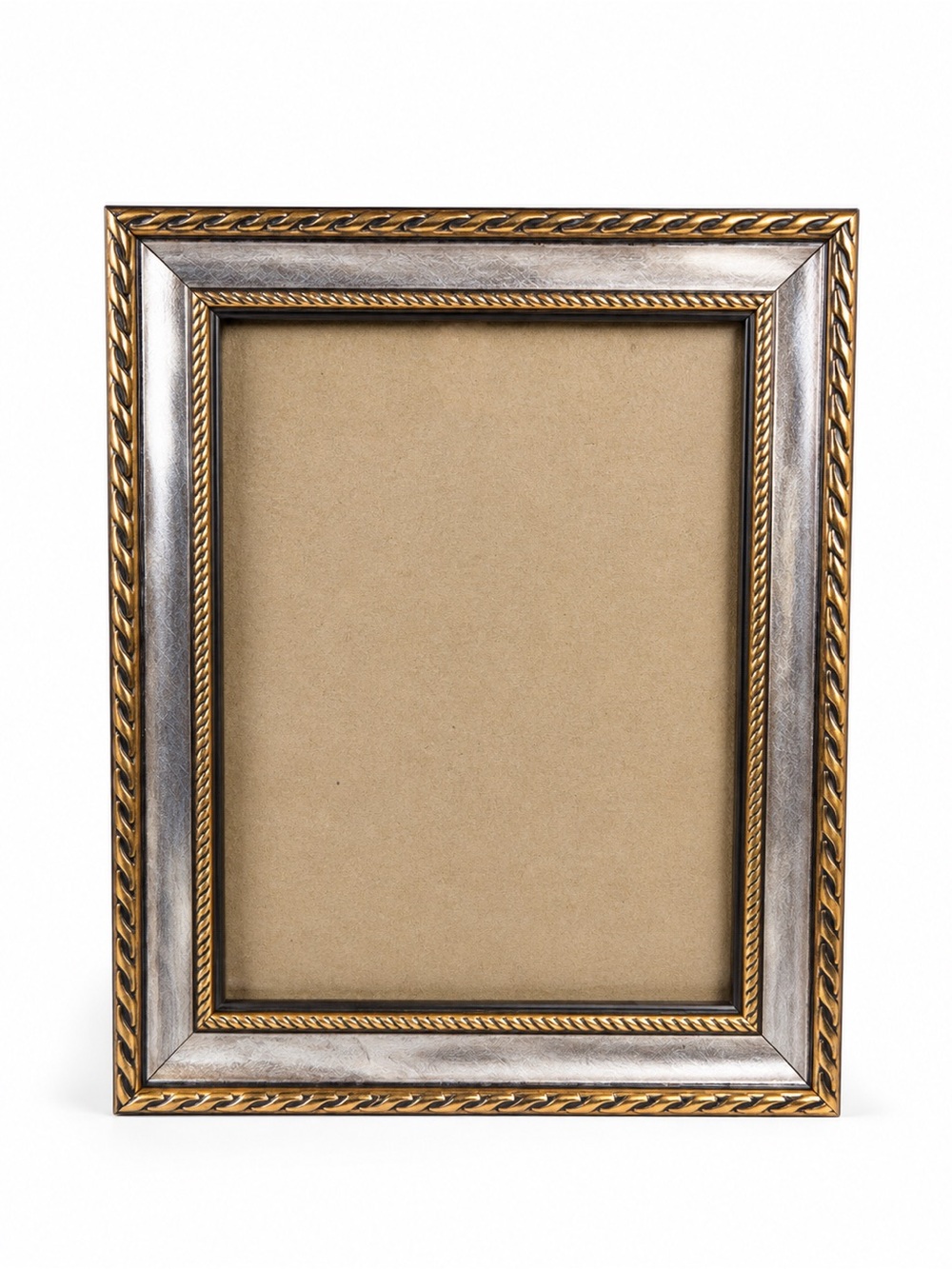 Classic Gold and Silver Ornate Picture Frame -